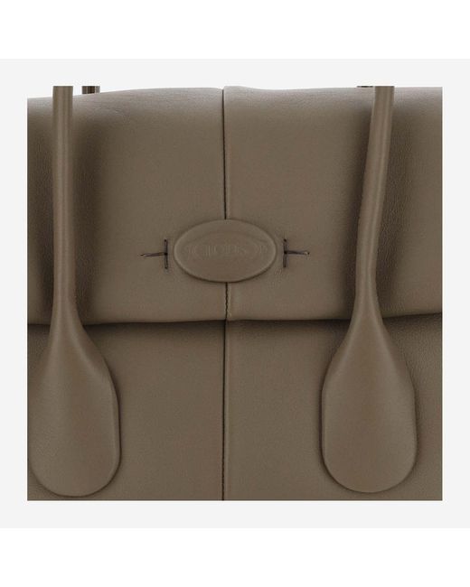 Tod's Brown Di Bag Reverse Leather Small