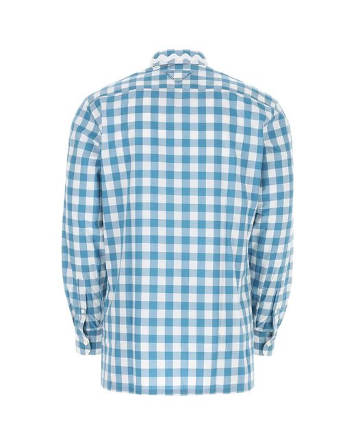 Prada Blue Camicia for men