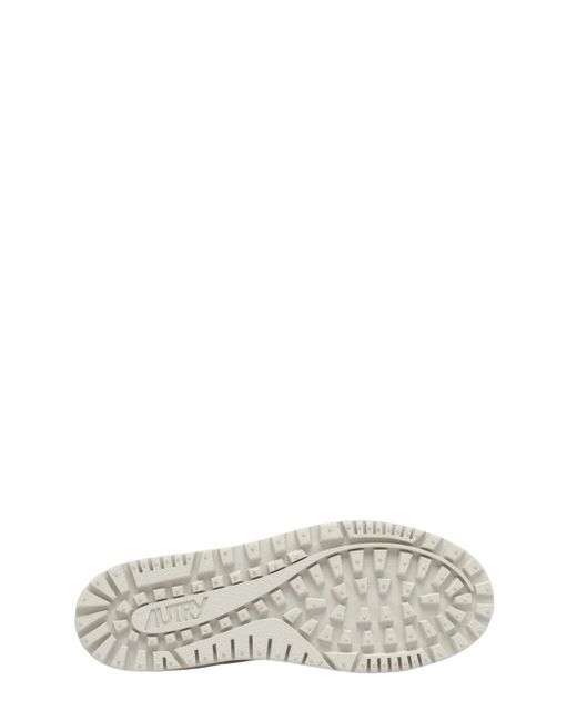 Autry Wildpace Low -Turnschuhe in weißem Netz und Wildleder in White für Herren