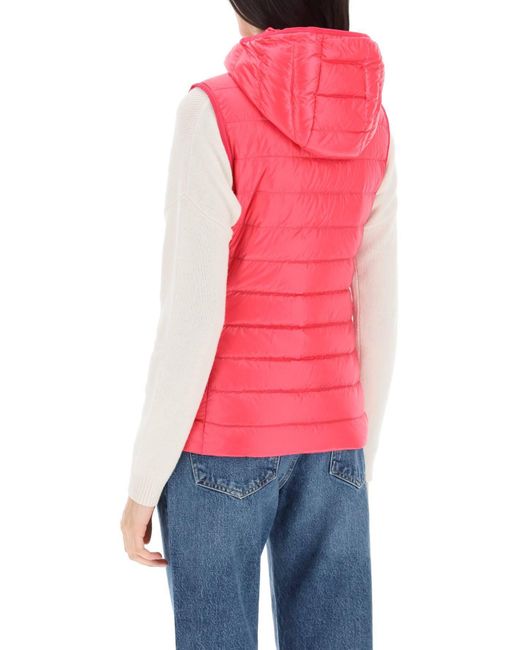 Moncler 'glygos' Opgevuld Vest in het Pink