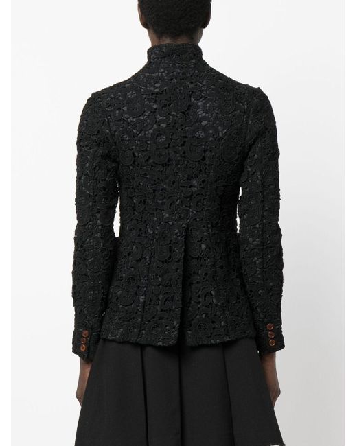 Comme des Garçons Black Single-Breasted Jacket