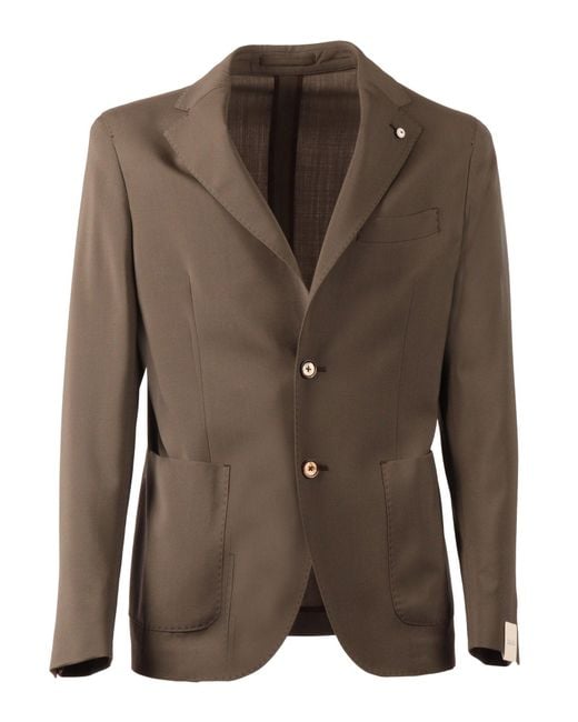 LBM 1911 LUBIAM Brown Giacca Drop S