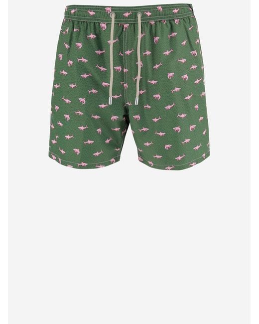 Mc2 Saint Barth Green Swimsuit Nylon for men