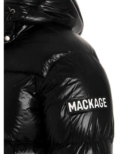 Mackage Logo Patch Down Jacket in het Black voor heren