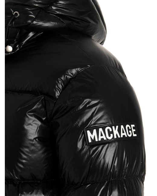 Veste à bas de patch de logo Mackage pour homme en coloris Black