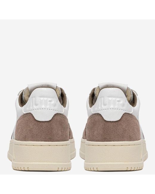 Autry Medalist niedrige Ledersneaker in White für Herren