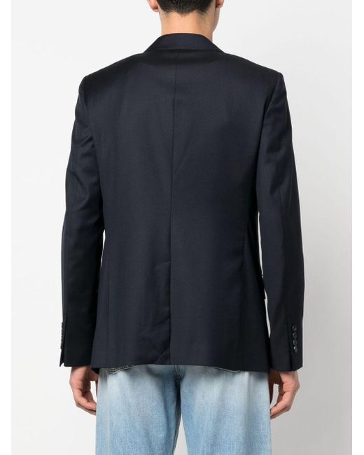Lanvin Blazer Met Enkele Rij Knopen in het Blue voor heren