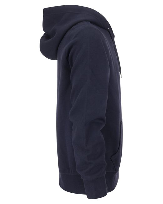 Polo Ralph Lauren Blue Exclusive Double-Knit Hoodie With Embroidered Pony for men