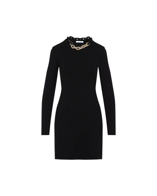 Rabanne Black Silk Mini Dress