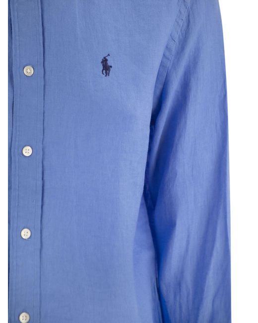En lin Polo Ralph Lauren en coloris Blue