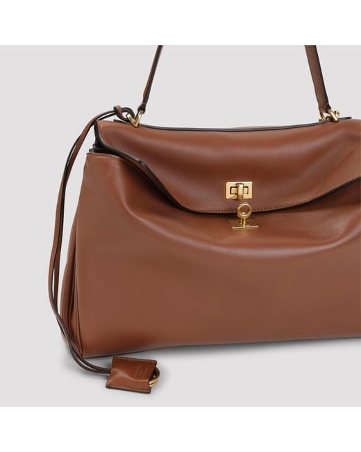 Balenciaga Brown Rodeo Mini Top Handle Handbag