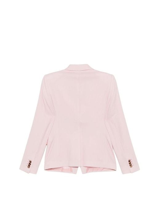 Tagliatore Pink Wool Double-Breasted Suit