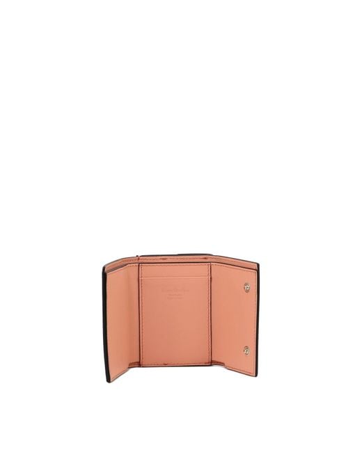 Portafoglio con logo di Acne in Pink