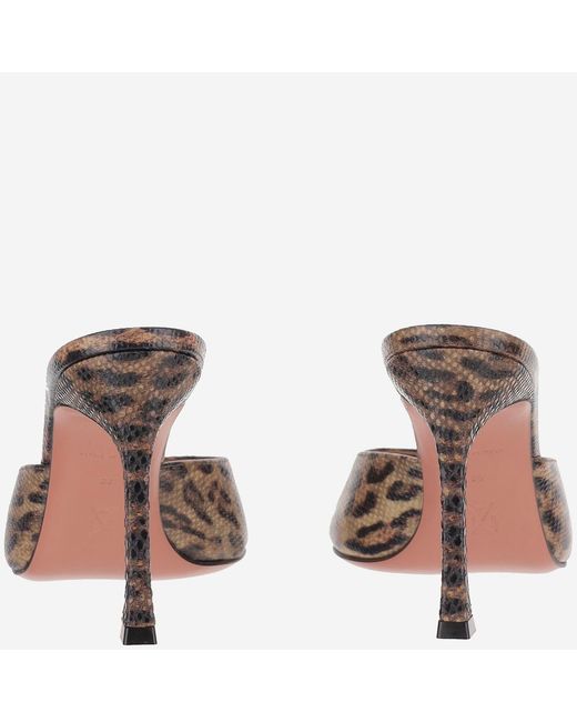 AMINA MUADDI Brown Leather Mules