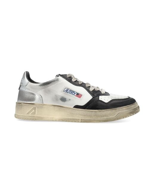 Autry Multicolor Medalist Super Vintage Low Sneakers for men
