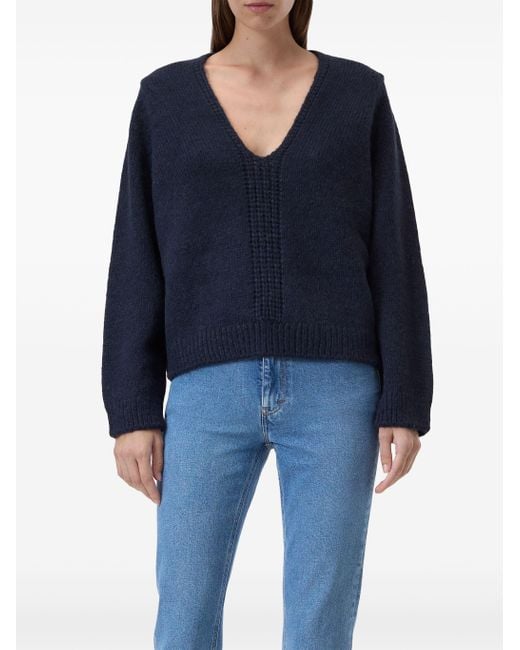 Closed Blue V Neck Knit Clothing