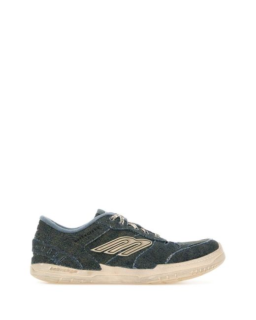 Balenciaga Green Denim Hamptons Sneakers for men