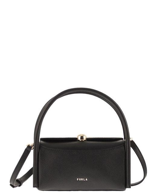 Furla Black Nicole Mini Leather Bag
