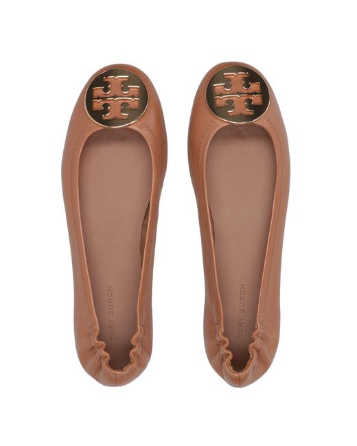 Tory Burch Brown Flat Shoes