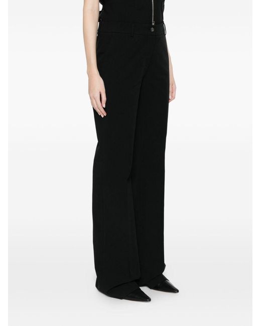 Via Masini 80 Black Trousers Cotton