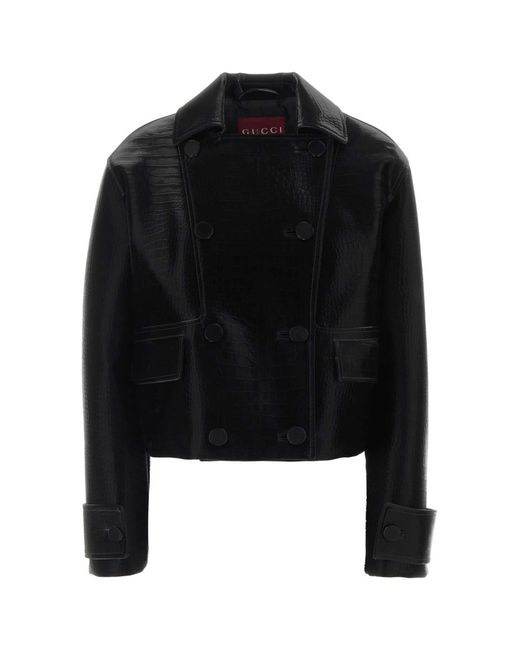 Gucci Black Leather Jacket