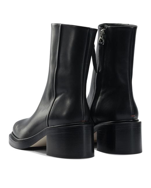 Aeyde Black "Teddy" Ankle Boots