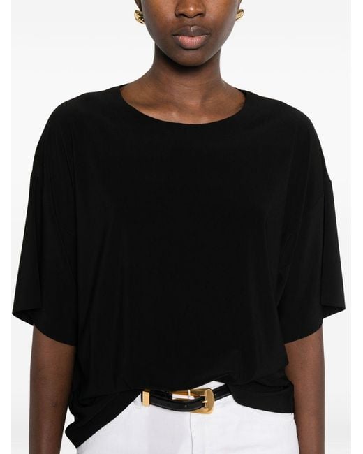 Norma Kamali Black Short-Sleeves T-Shirt