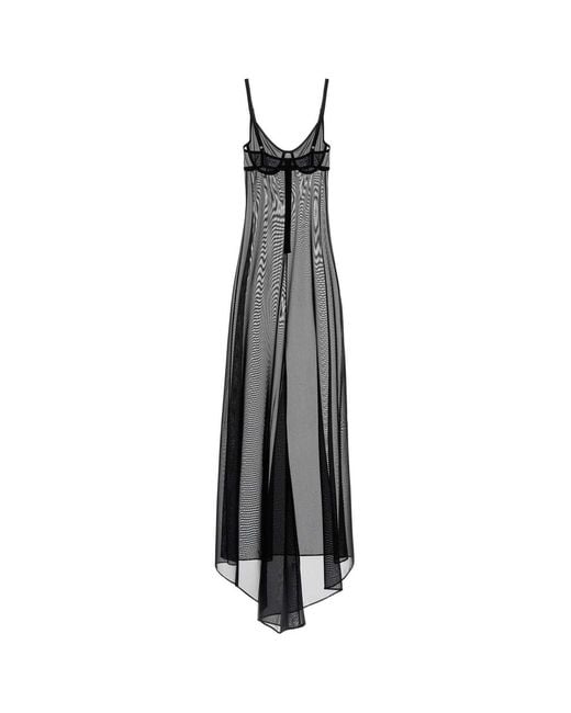 Balenciaga White Stretch Tulle Naked Dress