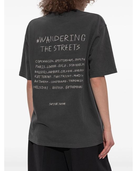 Samsøe & Samsøe Black Sawandering T-Shirt