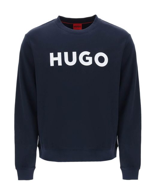 Sweat-shirt de logo Dem HUGO pour homme en coloris Blue