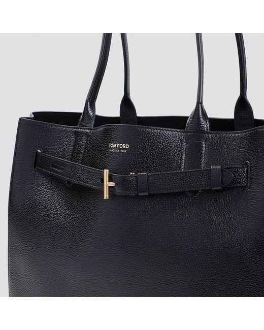 Tom Ford Black Medium Tote Bag