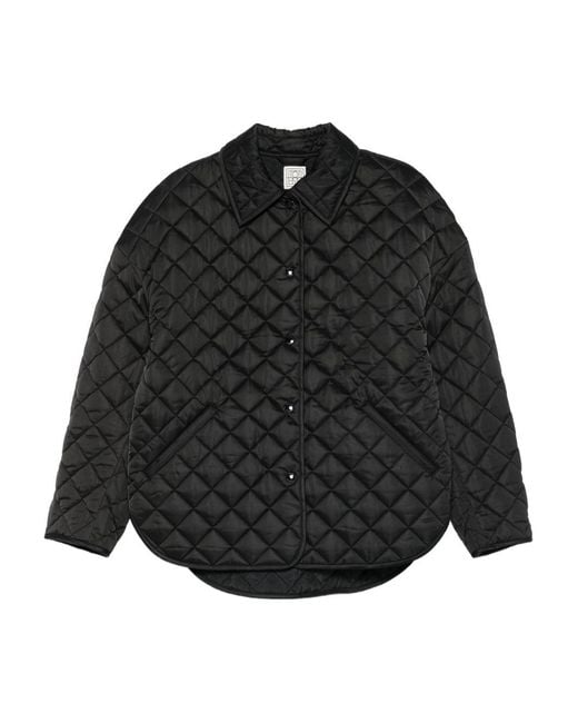 Totême Black Quilted Nylon Jacket