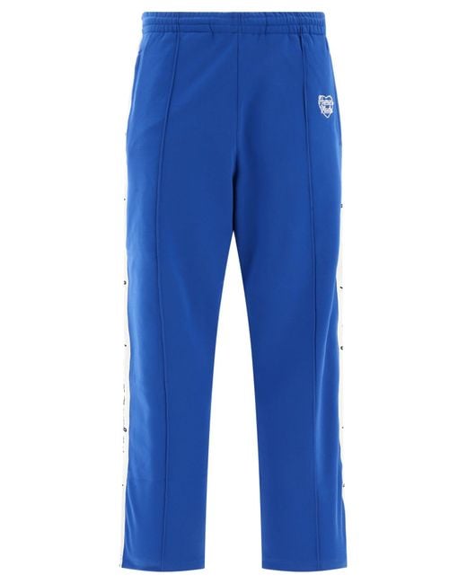 Human Made Blue Track Trousers With Logo Bands for men
