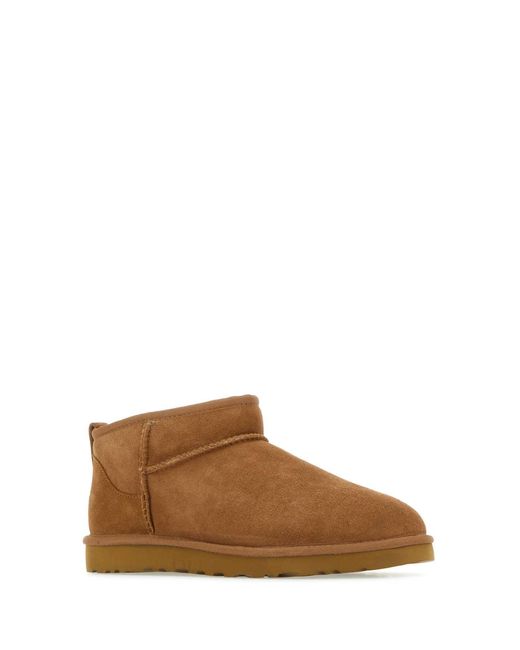 Ugg Brown Light Classic Ultra Mini Suede Boots for men