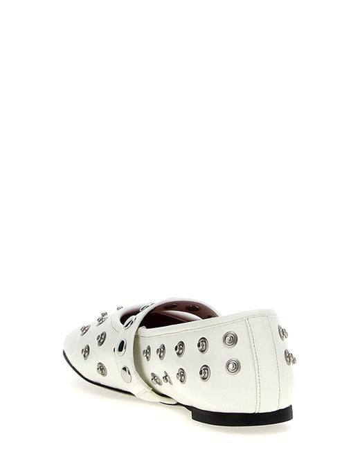 Stella McCartney White 'Ryder' Ballet Flats