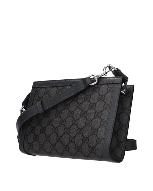 Gucci Black Ophidia Crossbody Bag Fabric