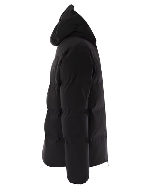 Herno Black New Impact Down Jacket With Hood for men