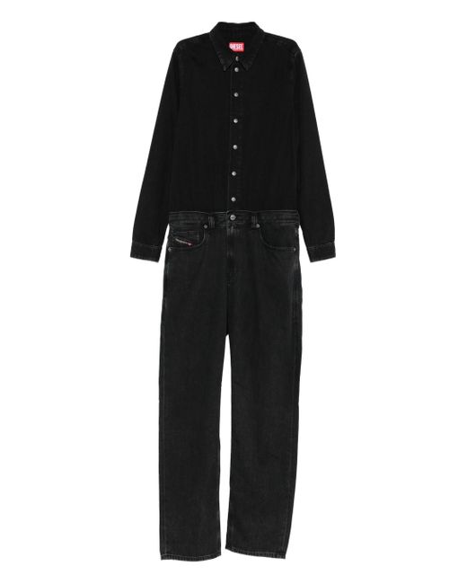 DIESEL Jumpsuit Met Knoopsluiting in het Black