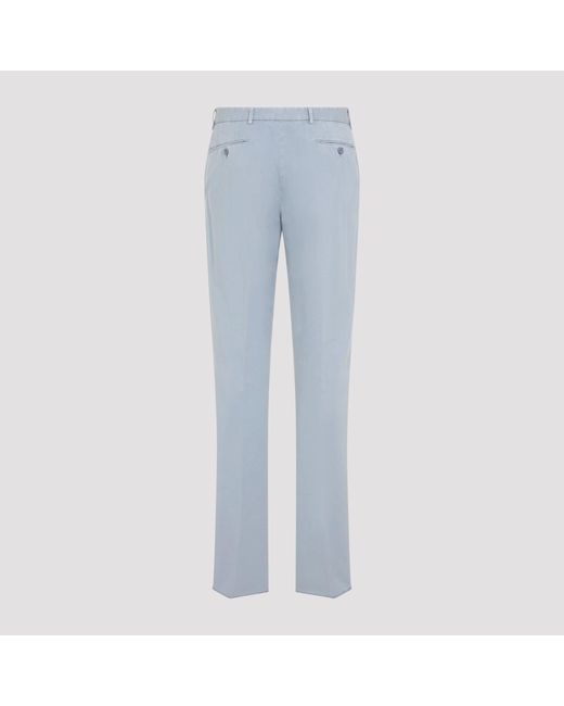 Ralph Lauren Blue Flat Front Pant for men
