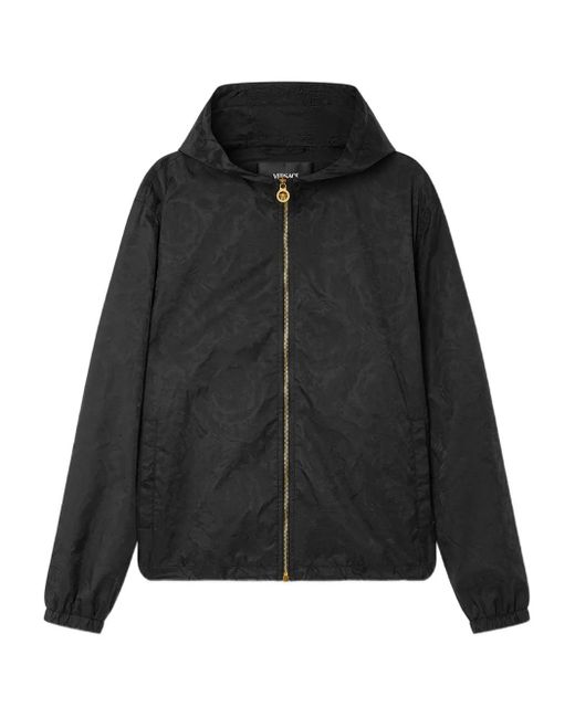 Versace Barocco Windjack Met Jacquard in het Black voor heren
