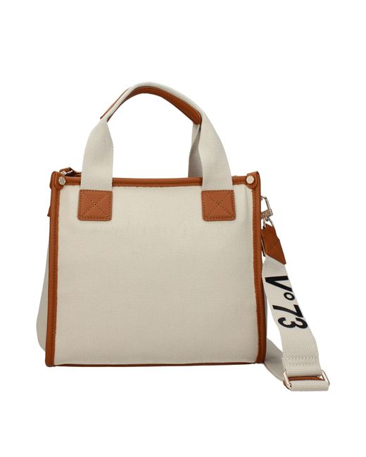 V73 Metallic Borse A Mano Responsibility Bis Donna Tessuto/Cuoio