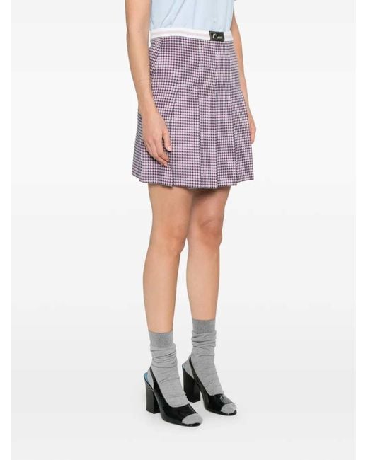 Marni Geruite Plooirok in het Purple
