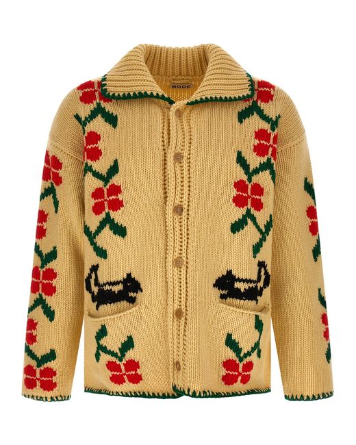 Bode 'piratenschip' Vest in het Natural voor heren