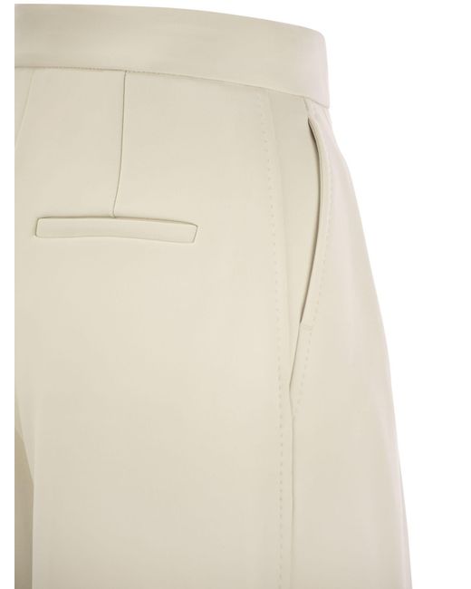 Max Mara Zinnia Scuba Jersey Flare -broek in het White