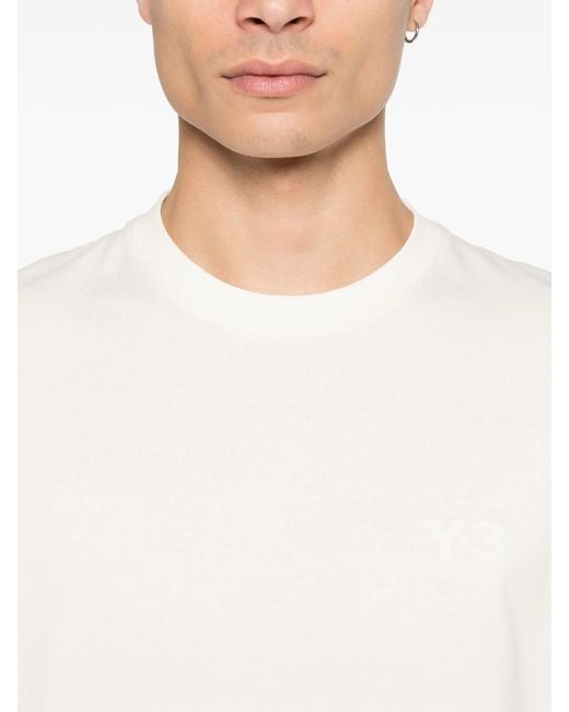 Y-3 White Reg Ss Tee