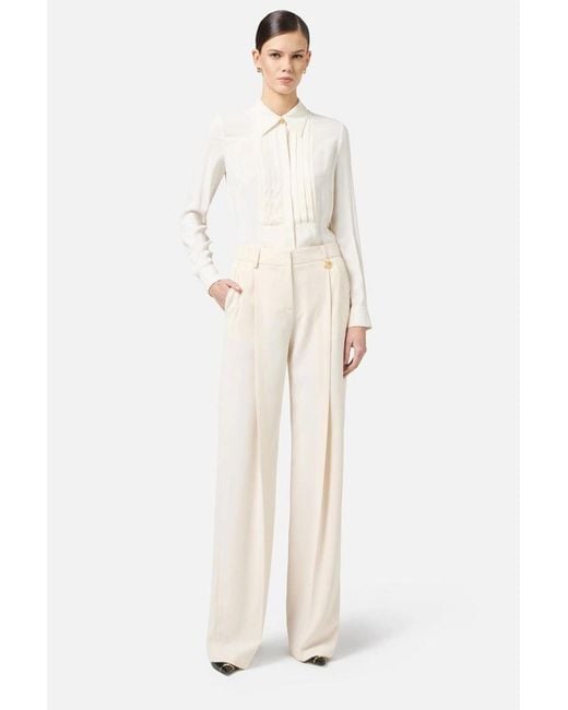 Elisabetta Franchi White Trousers