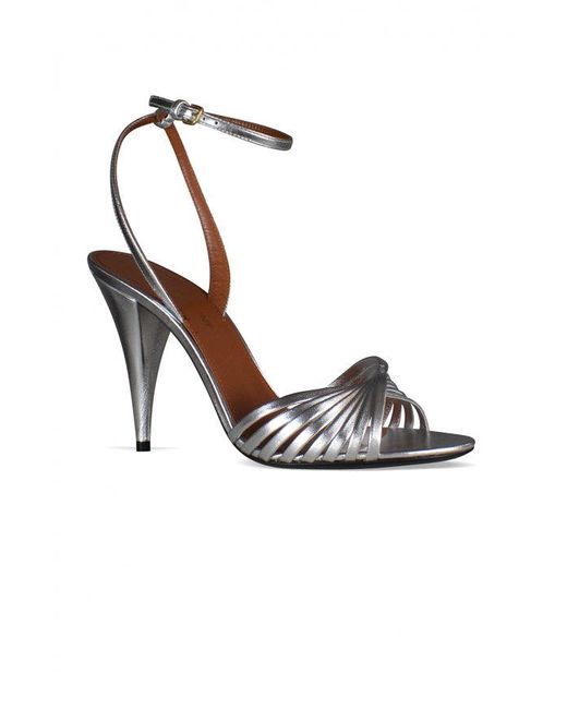 Saint Laurent Metallic Sandals Tina