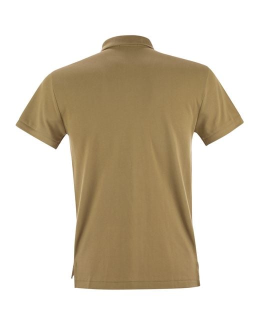 Polo Ralph Lauren Green Slim Fit Pique Polo Shirt for men