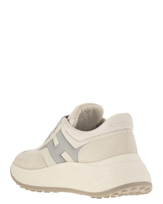 Hi Fi Trainers avec le côté h Hogan en coloris White