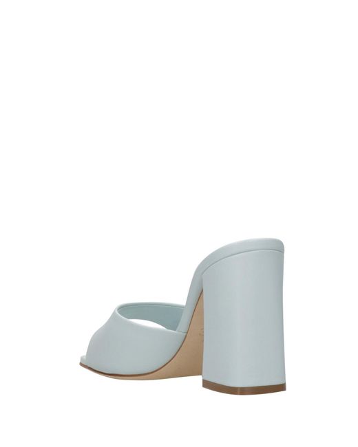 3Juin White Sandalen hellblau